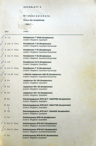 Panzer "Panzermodelle der Welt" Folio Convolut 1985 (2736)